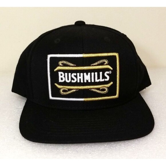 Bushmills Irish Whiskey Nike Legacy DriFit Hat Activewear Cap Black Gold New - Picture 1 of 9